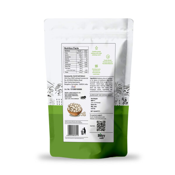 Belyy FARM Pudina Punch Roasted  Makhana (55G)