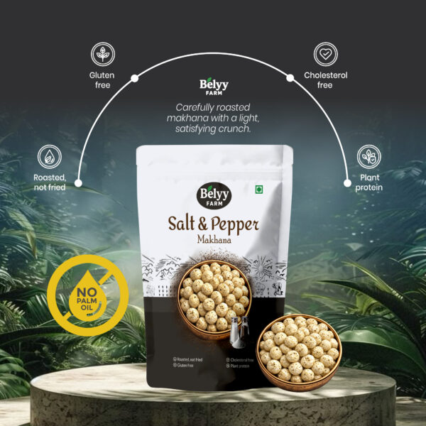 Belyy FARM Salt & pepper Roasted Makhana (55 g)